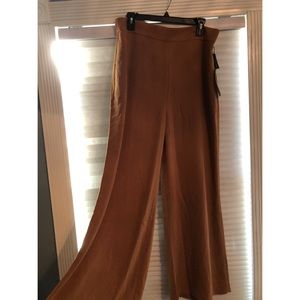 Wide leg high waisted pants